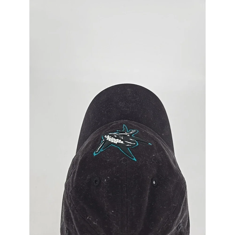 San Jose California Sharks‎ Hockey Team '47 Hat Throwback Crest With Jewels!